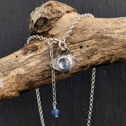 Blå Kryanit ankelkæde