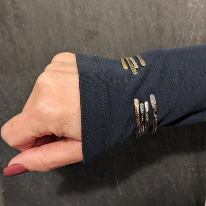 Åben Armring med Guld detaljer